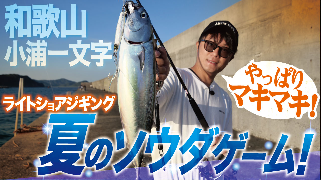【ショアジギング】小浦一文字で夏のソウダゲーム！ライトショアジギングならやっぱりマキマキ！