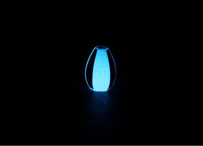 3.ブルー夜光 発光イメージ