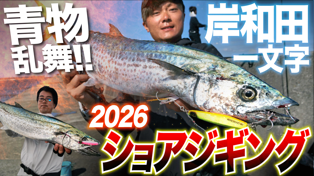 【岸和田一文字】青物乱舞！秋のショアジギシーズン開幕！マキマキでサワラメジロ連続HIT！