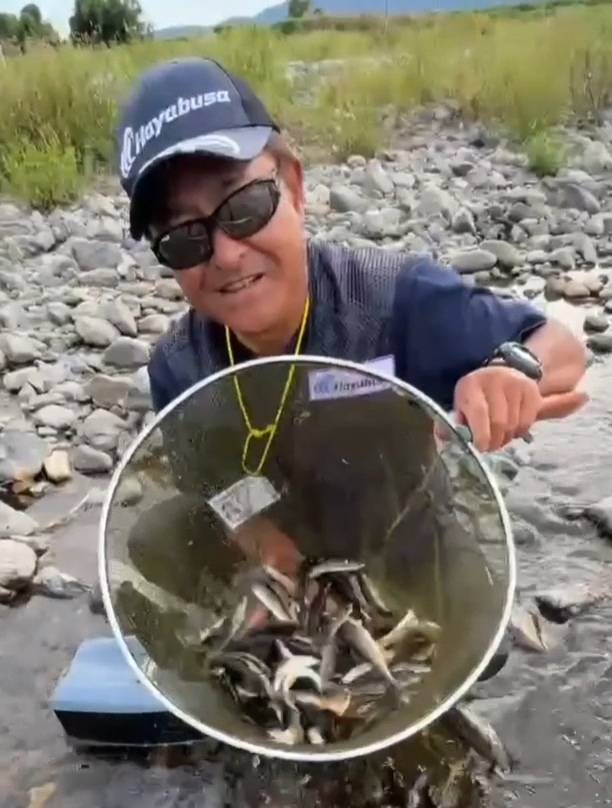 鮎（最大22㎝を88匹）芝 釣果