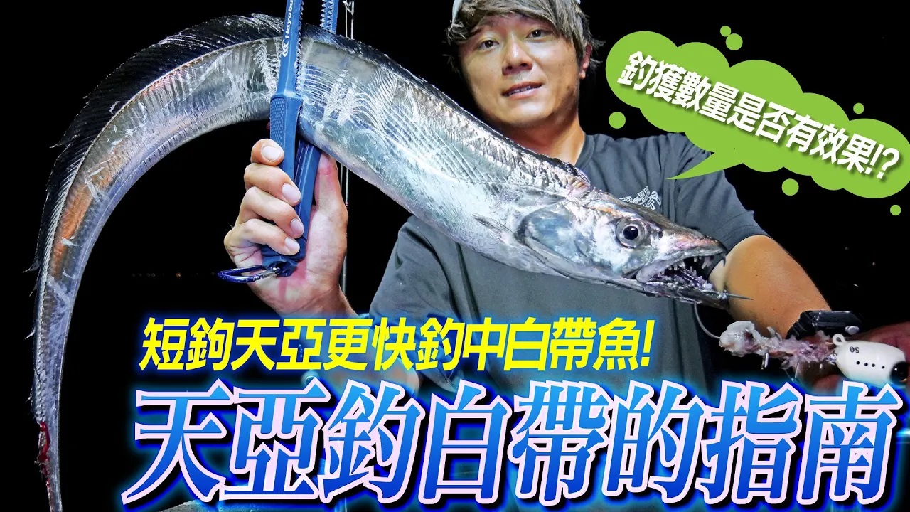 【白帶魚天亞解説】用短鉤天亞釣白帶的指南【台湾】